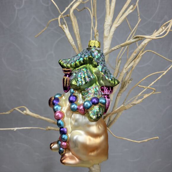 VTG Dept 56 Sammie Cat Ornament Blown Glass Siamese Christmas Tree Holiday Decor - Picture 9 of 16